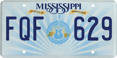 MS license plate FQF629