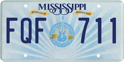 MS license plate FQF711