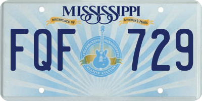 MS license plate FQF729