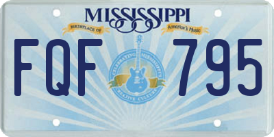 MS license plate FQF795