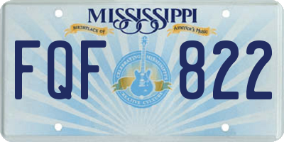 MS license plate FQF822
