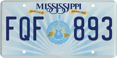 MS license plate FQF893