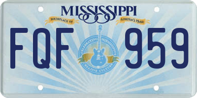 MS license plate FQF959