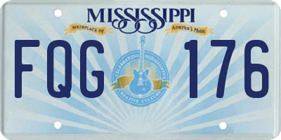 MS license plate FQG176