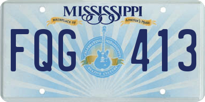 MS license plate FQG413