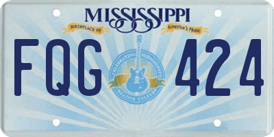 MS license plate FQG424