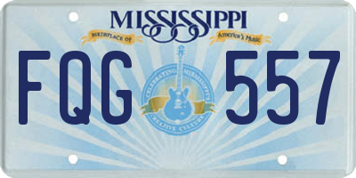 MS license plate FQG557