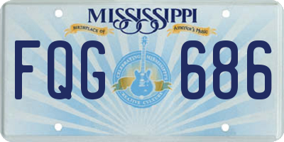 MS license plate FQG686
