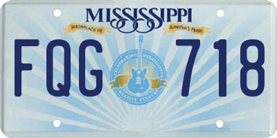 MS license plate FQG718