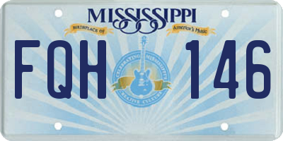 MS license plate FQH146