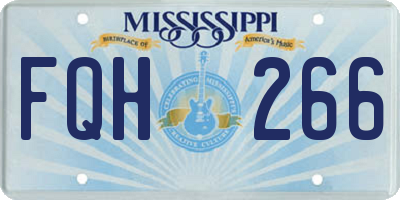 MS license plate FQH266