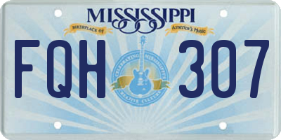 MS license plate FQH307