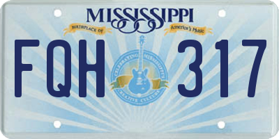 MS license plate FQH317