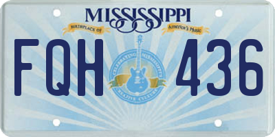 MS license plate FQH436