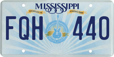 MS license plate FQH440