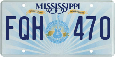 MS license plate FQH470