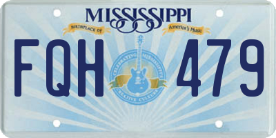 MS license plate FQH479