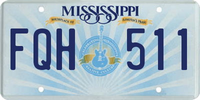 MS license plate FQH511