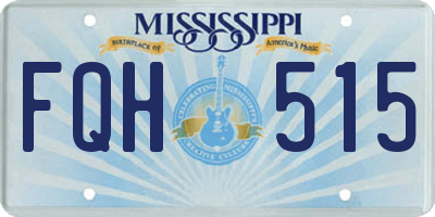 MS license plate FQH515