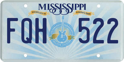 MS license plate FQH522