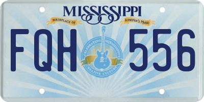 MS license plate FQH556