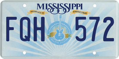 MS license plate FQH572