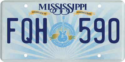 MS license plate FQH590