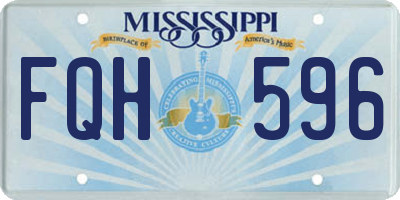 MS license plate FQH596