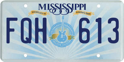 MS license plate FQH613