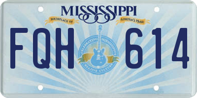 MS license plate FQH614