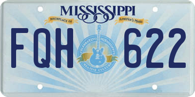 MS license plate FQH622
