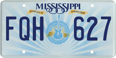 MS license plate FQH627