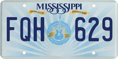 MS license plate FQH629