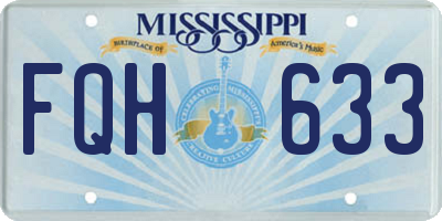 MS license plate FQH633