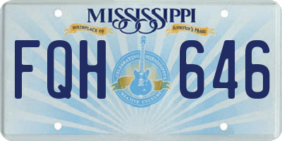 MS license plate FQH646