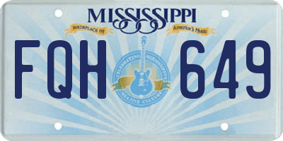 MS license plate FQH649
