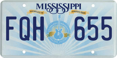MS license plate FQH655