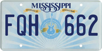 MS license plate FQH662