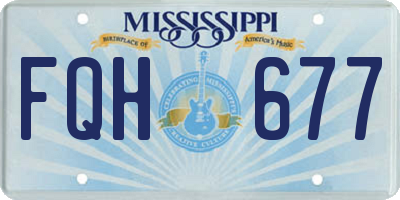 MS license plate FQH677
