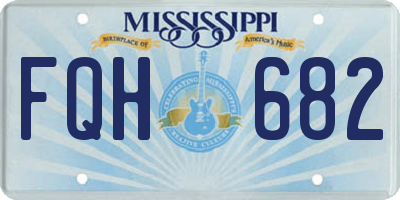 MS license plate FQH682