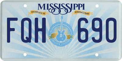 MS license plate FQH690