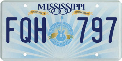 MS license plate FQH797