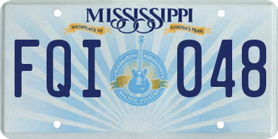 MS license plate FQI048