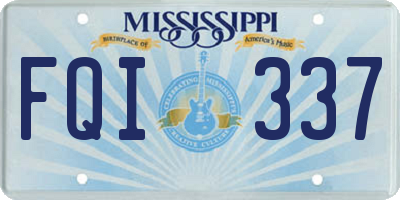 MS license plate FQI337
