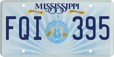 MS license plate FQI395
