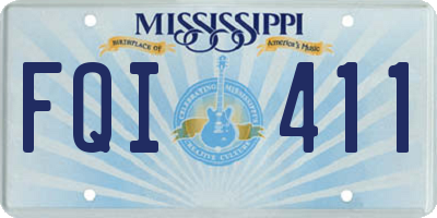 MS license plate FQI411