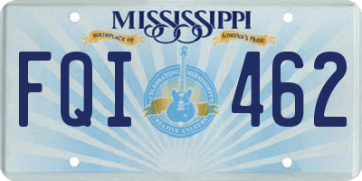 MS license plate FQI462