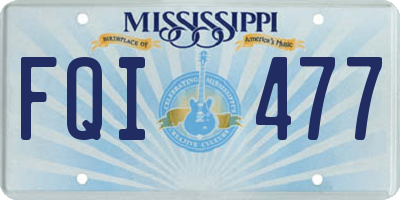 MS license plate FQI477