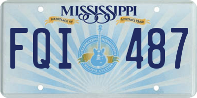 MS license plate FQI487