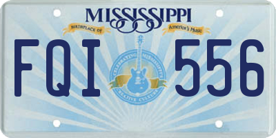 MS license plate FQI556